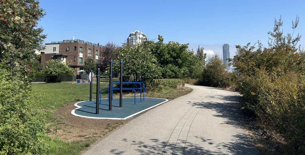 New Westminster’s Komagata Maru Trail Fitness Circuit - Station 1