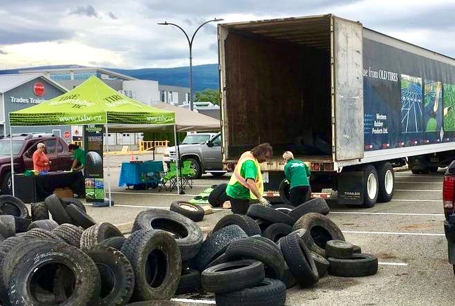 Kelowna Residents Bring Us Your Old Car Tires Tire Stewardship BC   Kelowna Collection Event 